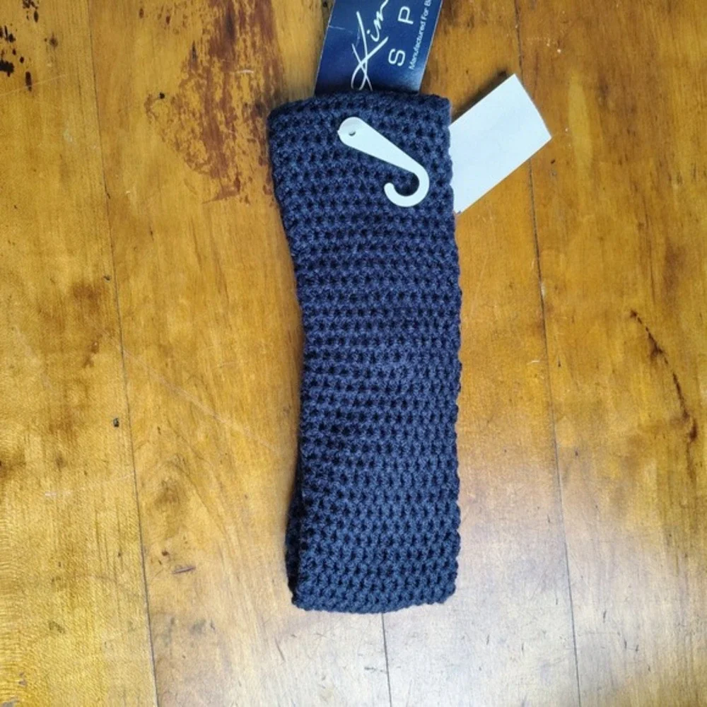 Kim Rogers Sport Navy Blue Knit Headband vintage NOS‎ 90's retro preppy Y2K
